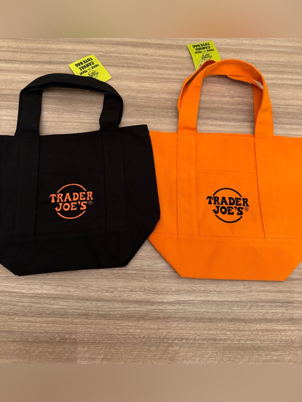 Trader Joe’s Canvas Tote Bag - Orange & Black